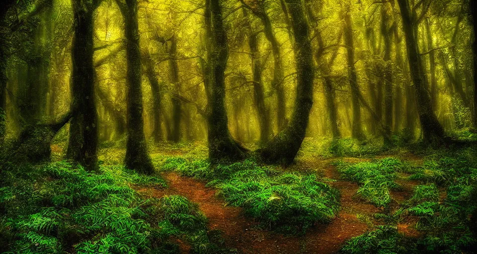 Image similar to Enchanted and magic forest, by 500px