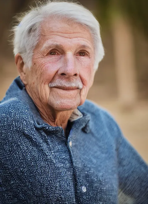 Image similar to DSLR photo portrait still of 74 year old age 74 John Ritter at age 74!!!, 85mm f1.8