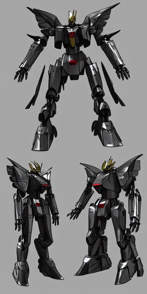 Prompt: distinct 3 d model, full body sci - fi mecha arc angel, machine wing, gundam wing style armor, pacific rim style jaeger, wide armored helmet jaeger, kaiju, kaiju in metal exoskeleton