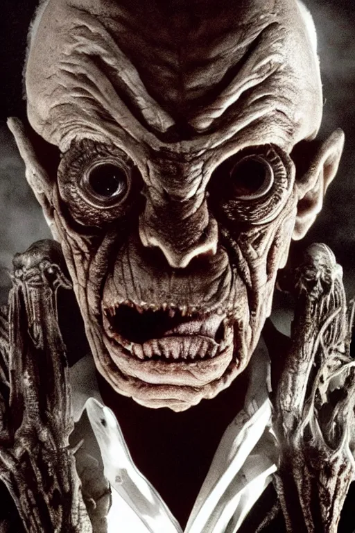 Prompt: rupert murdoch as an all - seeing monster, photorealistic, cinematic lighting, highly detailed, very intricate, by guillermo del toro and hr giger
