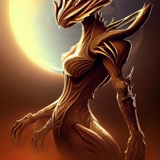 Image similar to highly detailed exquisite fanart, of a beautiful female warframe, but as an anthropomorphic dragon, majestic pose, sitting inside a spaceship's captain seat, epic cinematic shot, sharp clawed perfectly designed hands, two legged with clawed feet, professional digital art, high end digital art, realistic, captura, DeviantArt, artstation, Furaffinity, 8k HD render