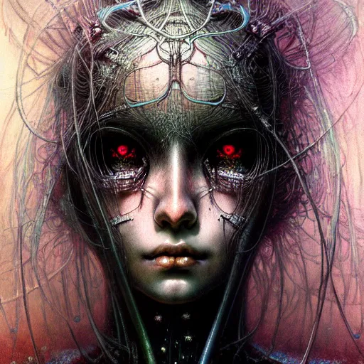 Prompt: a highly detailed long shot photo of cybergoth female character by ayami kojima, beksinski, giger, intricate, digital painting, artstation, intricate, concept art, smooth, sharp focus, illustration