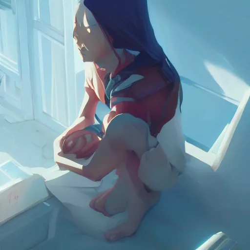 Image similar to liminal space, minimalist, behance hd by jesper ejsing, by rhads, makoto shinkai and lois van baarle, ilya kuvshinov, rossdraws global illumination