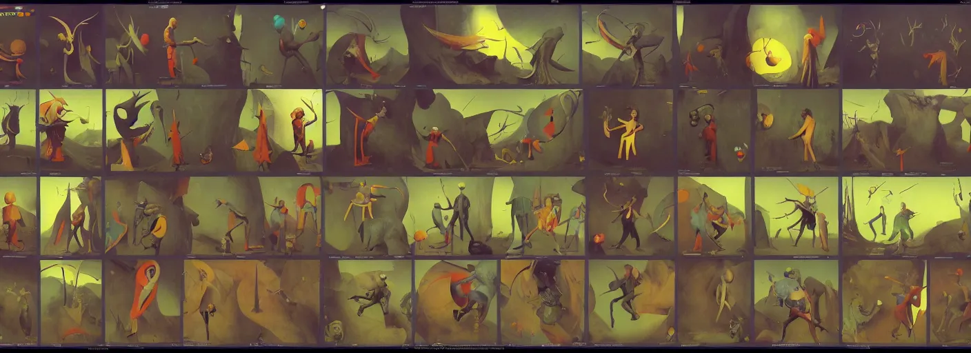 Prompt: full - body surreal colorful boardgame rpg character concept art anatomy, action pose, very coherent and colorful high contrast masterpiece by norman rockwell franz sedlacek hieronymus bosch dean ellis simon stalenhag rene magritte gediminas pranckevicius, dark shadows, sunny day, hard lighting, reference sheet white! background