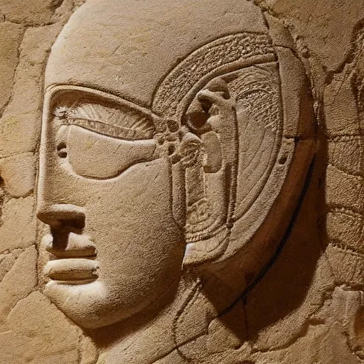 Image similar to joe biden's head, ancient mesopotamian artwork, very detailed, very intricate,