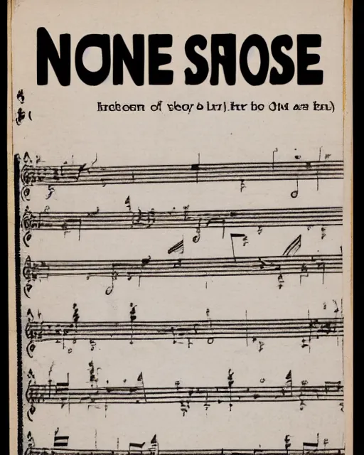 Image similar to sheet music of a nice song