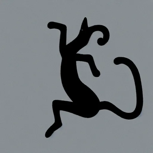 Prompt: a photorealistic cute black cat on high heels dancing vogue dance