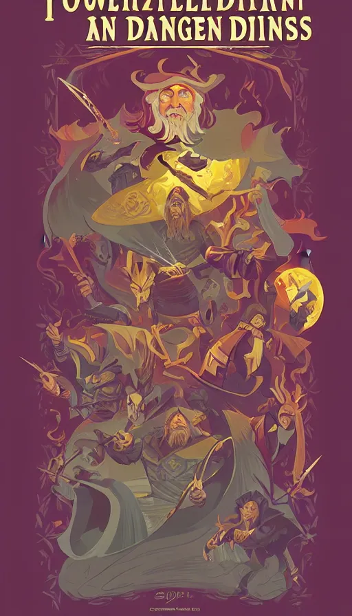 Image similar to powerful wizard, dungeons and dragons by simon kennedy, studio muti