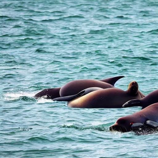 Image similar to “ Extremely obese sea lions”