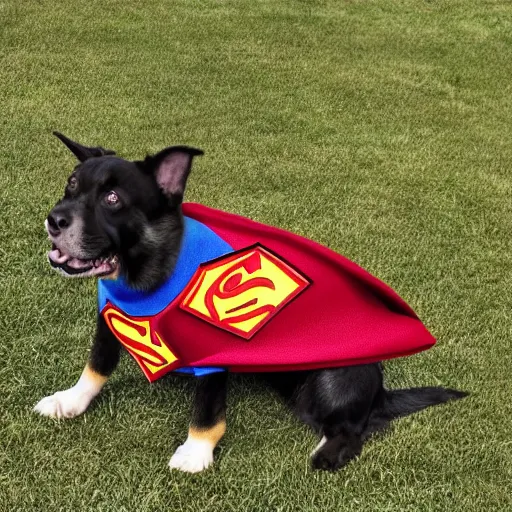 Prompt: superman dog