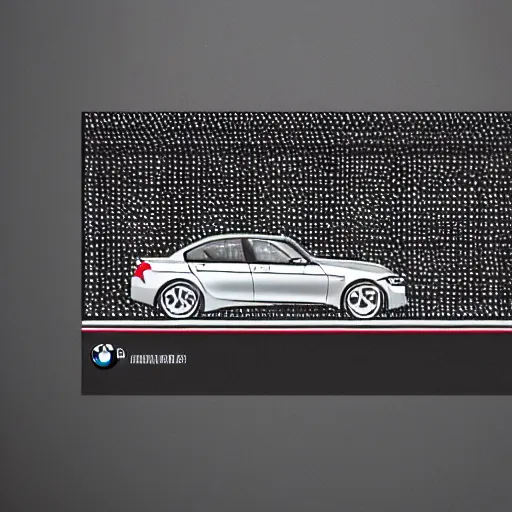 Image similar to abstract advertising illustration for bmw