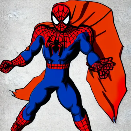 Prompt: spiderman, but in dragon ball Z style