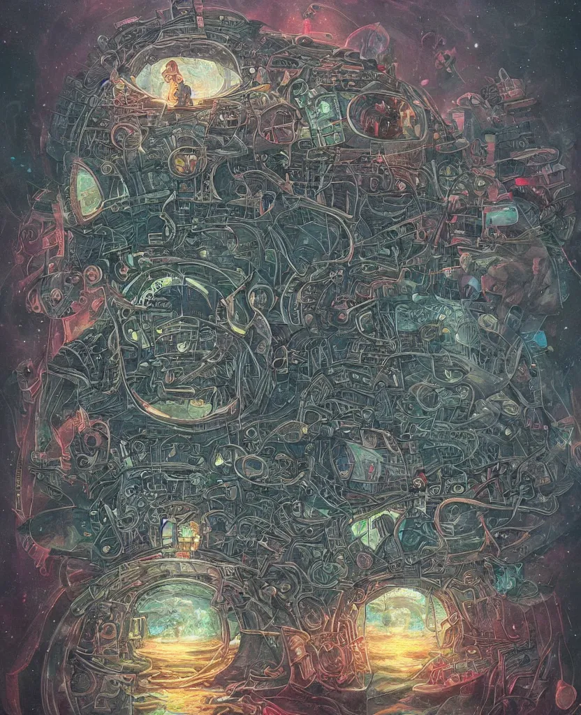 Image similar to beautiful painting by killian eng!!! technodrome! intimate path to unknown, stunning divine surreal, extremely detailed