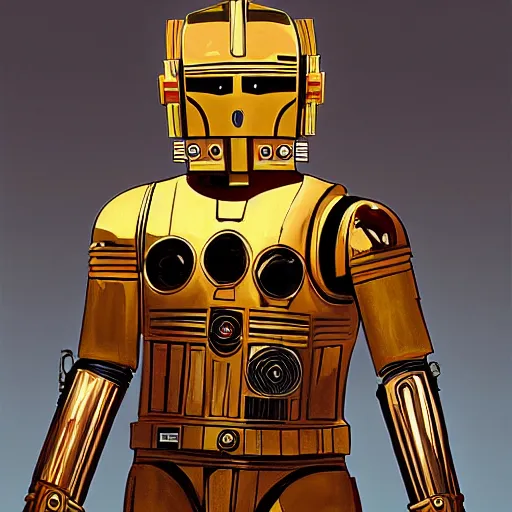 Image similar to painting of c - 3 p 0, cg society