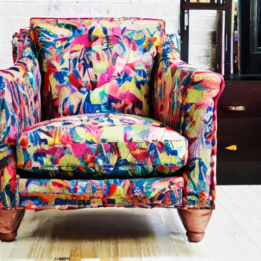 Image similar to an award winning maximalist chair