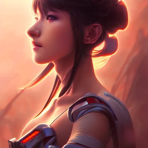 Image similar to beautiful trooper anime girl portrait, anime, cyberpunk, ultra detailed, elegant, intricate, dynamic lighting, hyperrealist, digital art, digital painting, artstation, wlop, sharp focus, illustration, art by artgerm and greg rutkowski and alphonse mucha, 8 k