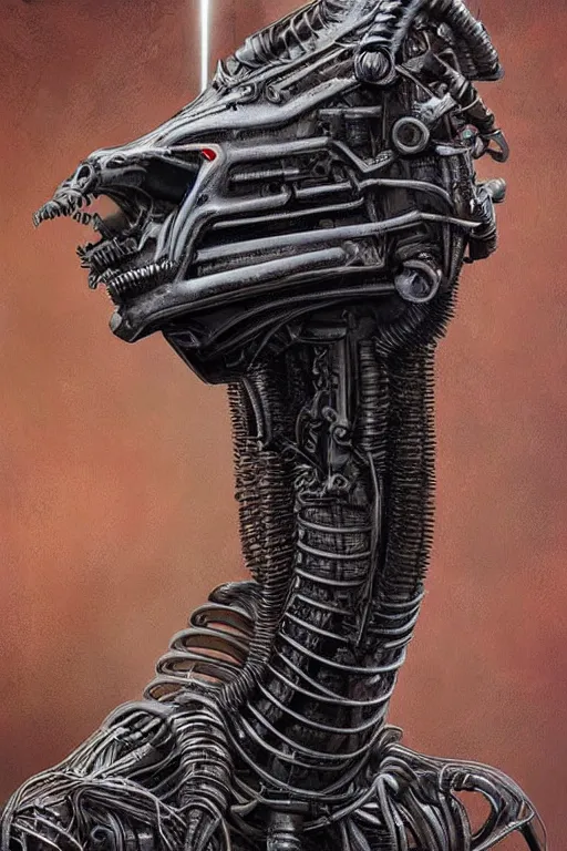 Prompt: H R Giger landscape emanating centered bio mechanical cyborg llama head emerging from the wall, evangelion beast mode, dramatic dynamic lighting, intricate, very very elegant, highly detailed, digital painting, artstation, very hyperrealistic, very very very HR GIGER, very beautiful, concept art, smooth, sharp focus, illustration daily deviation