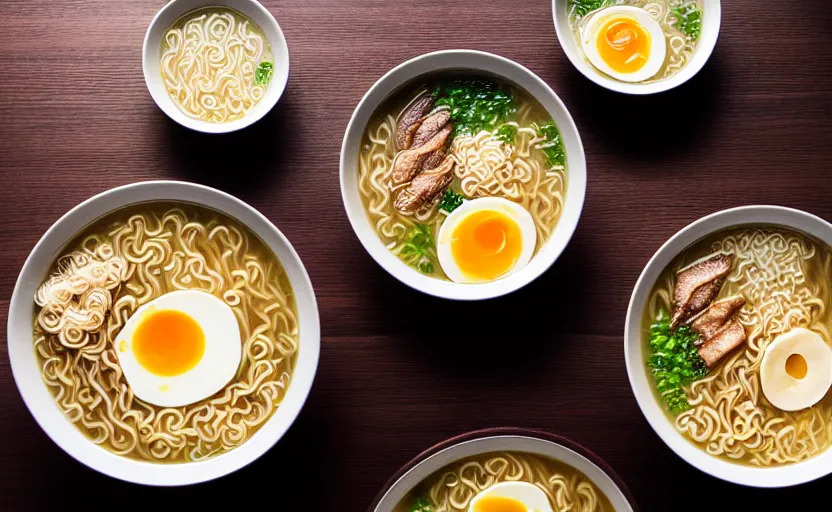 Image similar to a bowl of ramen soup, natural light, cinematic lighting, 8 k