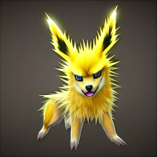 Prompt: jolteon | realistic | pokemon