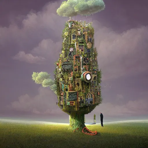 Prompt: maximalism sentience by gediminas pranckevicius