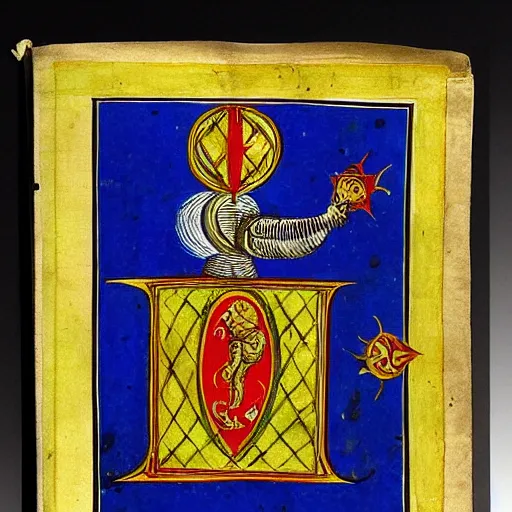 Prompt: Knight, illuminated manuscript