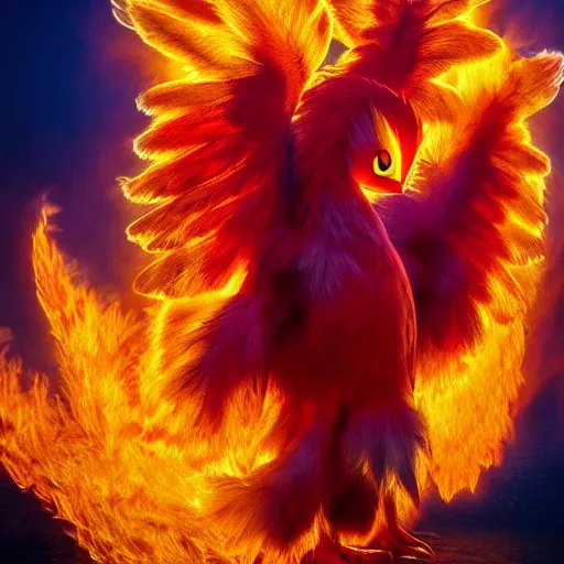 Image similar to national geographic photo of moltres, pokemon in the wild, intricate, portrait, 8 k highly professionally detailed, hdr, award winning