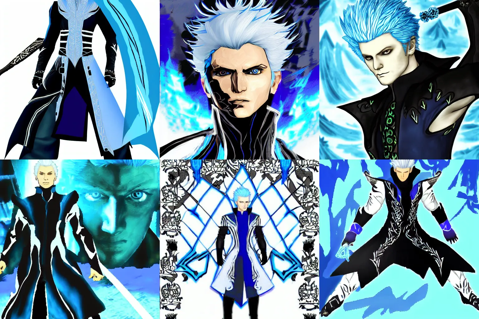 AI Art: vergil and calamitas by @uzbek228