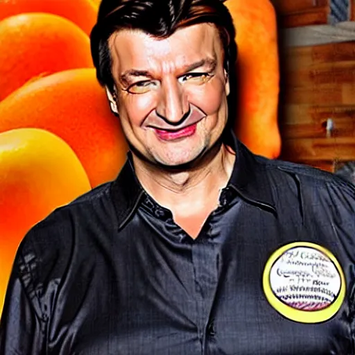 Image similar to nathan fillion as a mango