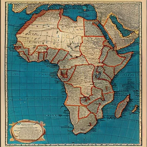 Image similar to first map of Africa