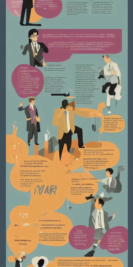 Prompt: how to communicate with aggressive customers, pastel infographic by Wes Anderson and WWFT weworkforthem