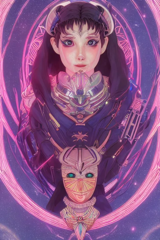 Image similar to symmetry!! portrait of sailor moon! alien in the style of horizon zero dawn, machine face, intricate, elegant, highly detailed, digital painting, artstation, concept art, smooth, sharp focus, illustration, art by artgerm and greg rutkowski and alphonse mucha, 8 k