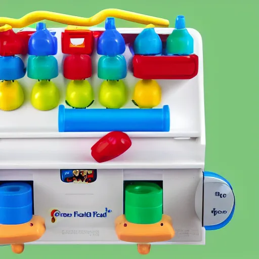 Image similar to Photo of a fully functional guilloutine designed by Fisher Price