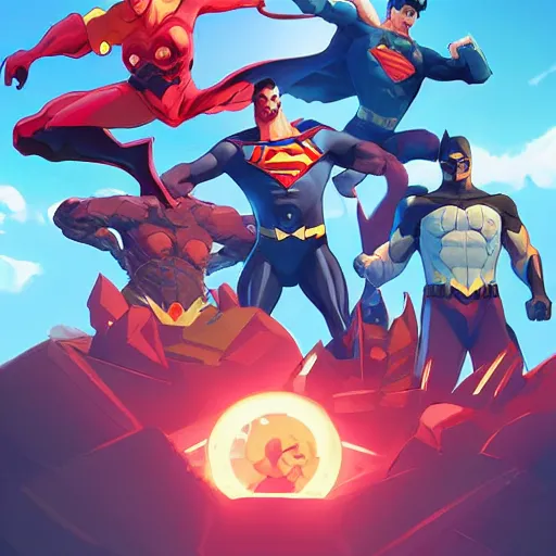 Image similar to hero world justice league, behance hd by jesper ejsing, by rhads, makoto shinkai and lois van baarle, ilya kuvshinov, rossdraws global illumination