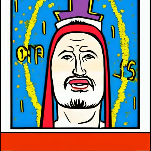 Prompt: religion based on memes pop art