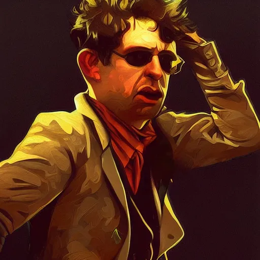 Prompt: shane mcgowan from the pogues, highly detailed, digital painting, artstation, concept art, sharp focus, illustration, cinematic lighting, art by alphonse mucha