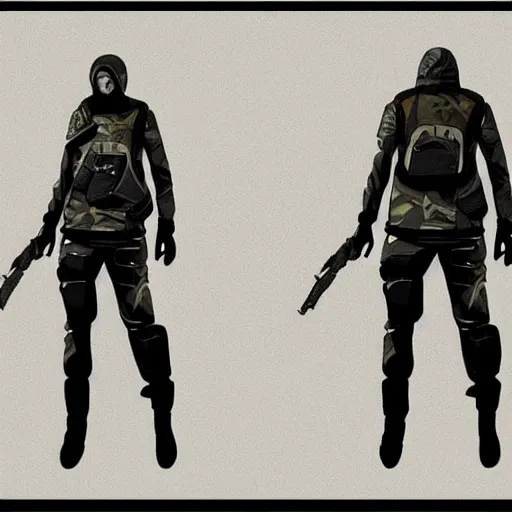 Prompt: CSGO concept art of a russian spy operative