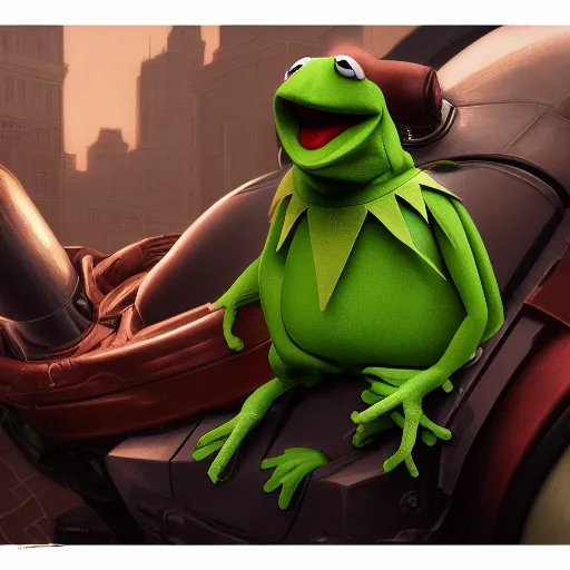 Image similar to Kermit the Frog is Captain America hyperdetailed, artstation, cgsociety, 8k