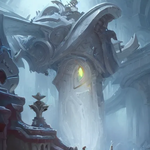 Image similar to a giant white chess pawn piece, chess pawn, chess pawn, chess pawn, chess pawn, chess pawn, battlefield background, bright art masterpiece artstation. 8 k, sharp high quality artwork in style of jose daniel cabrera pena and greg rutkowski, concept art by tooth wu, blizzard warcraft artwork, hearthstone card game artwork, chess pawn