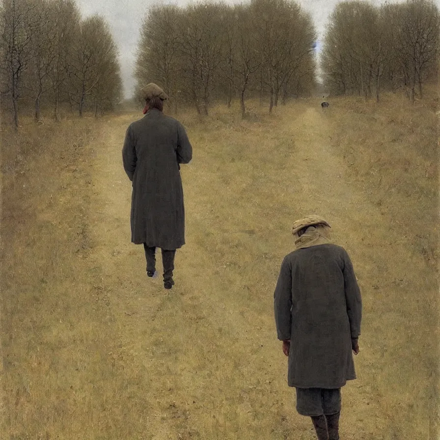 Prompt: artwork about a road to freedom, by laurits andersen ring. atmospheric ambiance. depth of field and tridimensional perspective. lighthearted mood.