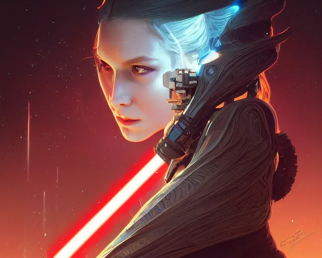 Image similar to photography of tahiri veila, deep focus, star wars legends, science fiction, intricate, highly detailed, digital painting, artstation, concept art, matte, sharp focus, illustration, art by artgerm and greg rutkowski and alphonse mucha