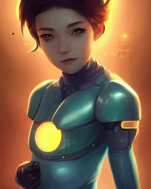 Prompt: beautiful portrait of a friendly android wearing a bee costume, character design by charlie bowater, ross tran, artgerm, and makoto shinkai, highly detailed, soft lighting