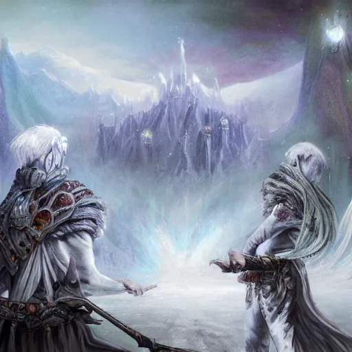 Image similar to The White Lands of Empathica, fantasy art