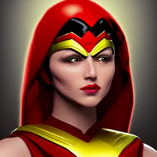 Prompt: darna superhero, beautiful, smooth details, in the style of bosslogic, highly detailed, trending in artstation