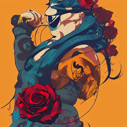 Image similar to Claw of Street Fighter 4 profile picture by Sachin Teng, asymmetrical, Organic Painting , Claw, Mask, Violent, Dark, Roses Background, Snake Tattoo, Powerful, geometric shapes, hard edges, energetic, graffiti, street art:2 by Sachin Teng:4