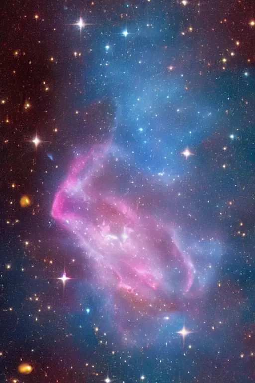 Prompt: A kitten-shaped nebula