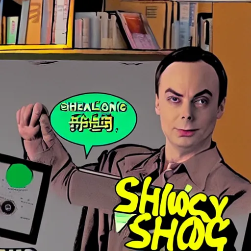 Prompt: sheldon cooper nuking shanghai