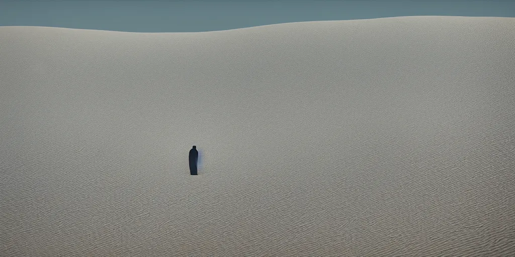 Image similar to real white honeycomb organic building sitting on the dune desert, film still from the movie directed by denis villeneuve aesthetic with art direction by zdzisław beksinski, telephoto lens, shallow depth of field