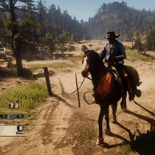 Prompt: red dead redemption 2 gameplay