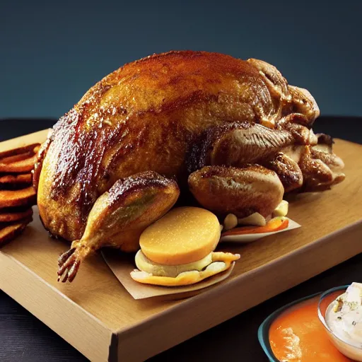 Image similar to Picture of new mcdonalds McTurducken for thanksgiving