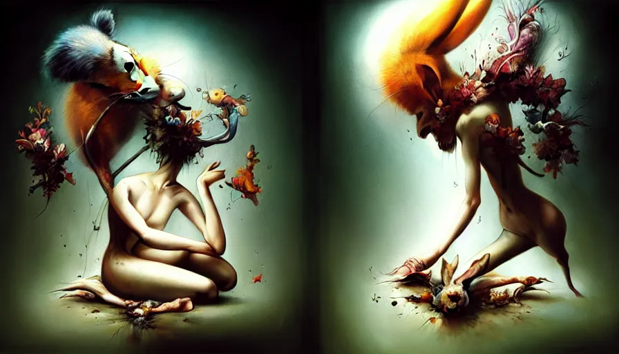 Image similar to the two complementary forces that make up all aspects and phenomena of life, by ryohei hase